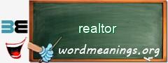 WordMeaning blackboard for realtor